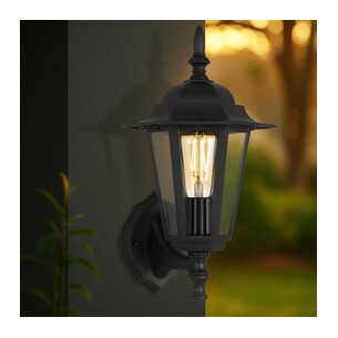 UPTON EX-BK - UPTON EXTERIOR WALL LIGHT - BLACKUPTON EX-BK 2