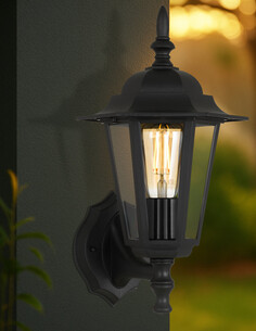 Upton Exterior Wall Light Black 25W - UPTON EX-BKUPTON EX-BK 2