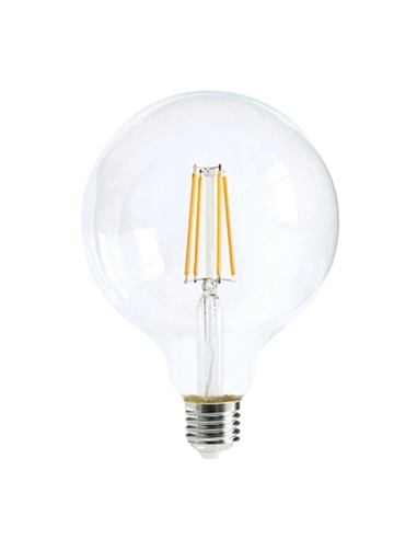 CLA Lighting Light Globe LED Dimm Filament 8W G125 ES 6000K clr 360D 800lm - CF25DIM