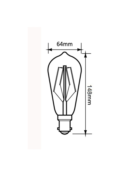 CF26DIM - ST64 Pear Shape LED Filament Dimmable CF26DIM