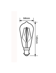 CF29DIM - ST64 Pear Shape LED Filament Dimmable Globes CF29DIM 2