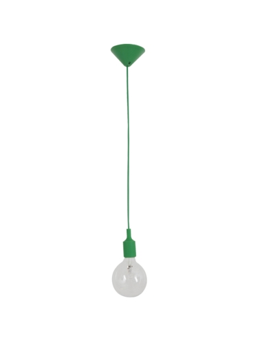 PENDANT ES 60W GREEN SUSPENSION (no lamp) OD45mm x H95mm 2m cable WTY 1YR