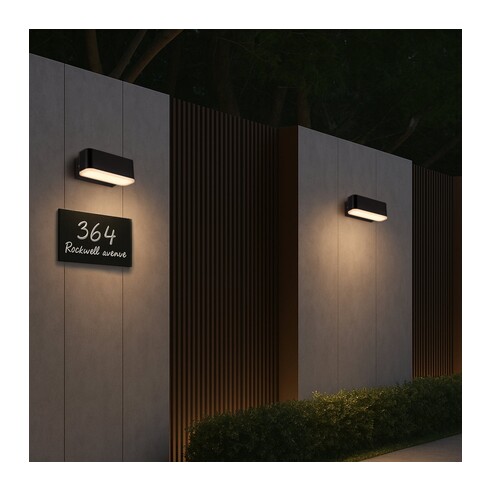 ZIRON EX10-BK - ZIRON 10 EXTERIOR WALL LIGHT - ZIRON EX10-BK