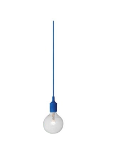 PENDANT ES 60W BLUE SUSPENSION (no lamp) OD45mm x H95mm 2m cable WTY 1YR