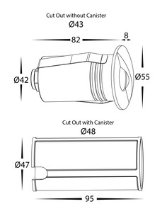 24v DC 2.5w Solid Brass Wall Light with Eyelid 3000K, HCP-275102 2