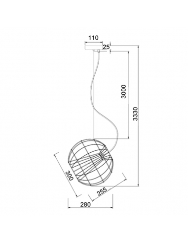 SENTINEL2 - SENTINEL Modern Minimalist Round Cage SENTINEL2