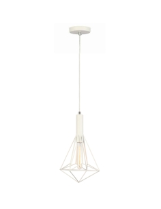 WHITEBAND6 - BLACKBAND & WHITEBAND Diamond Shape Bird Cage WHITEBAND6
