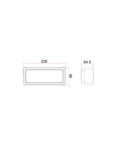 HEKA2 - HEKA Surface Mounted Rectangular LED HEKA2