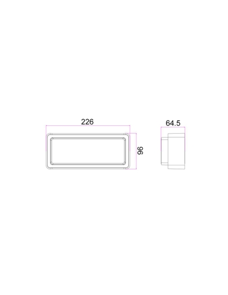 HEKA2 - HEKA Surface Mounted Rectangular LED HEKA2