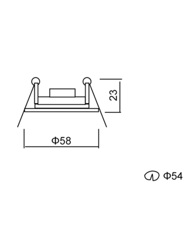 CLA166W - MR11 Downlight FittingCLA166W