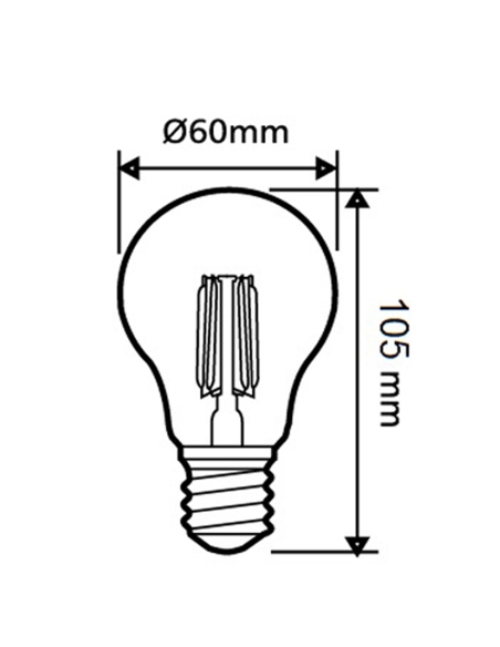 CF14DIM - GLS LED Filament Dimmable Globes Clear CF14DIM