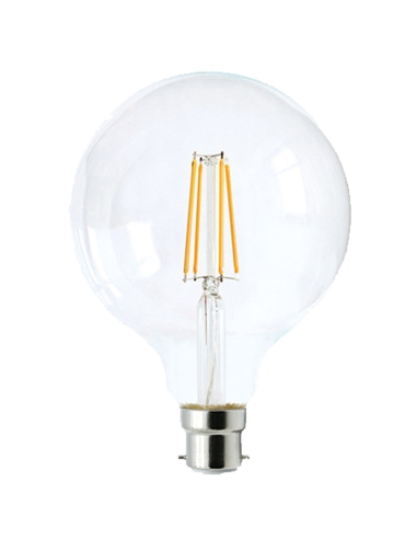 CLA Lighting Light Globe LED Dimm Filament 6W G95 BC 2700K clr 360D 600lm - CF18DIM