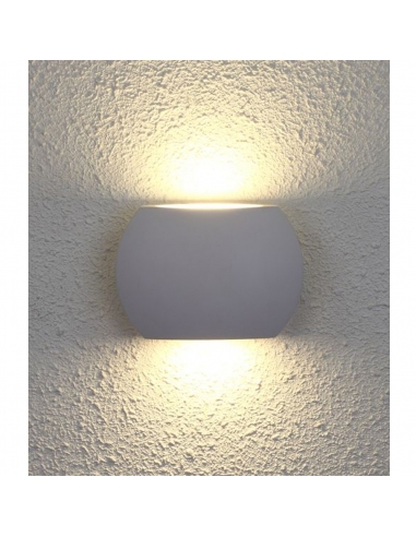 REMO2 - REMO Surface Mounted LED Exterior Curved Up/Down Wall Lights IP54