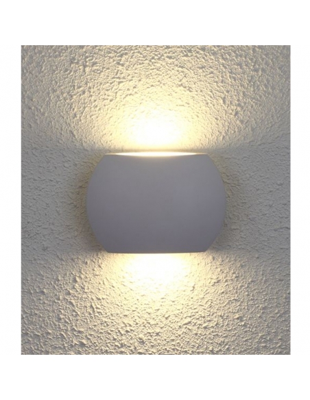 REMO2 - REMO Surface Mounted LED Exterior Curved Up/Down Wall Lights IP54