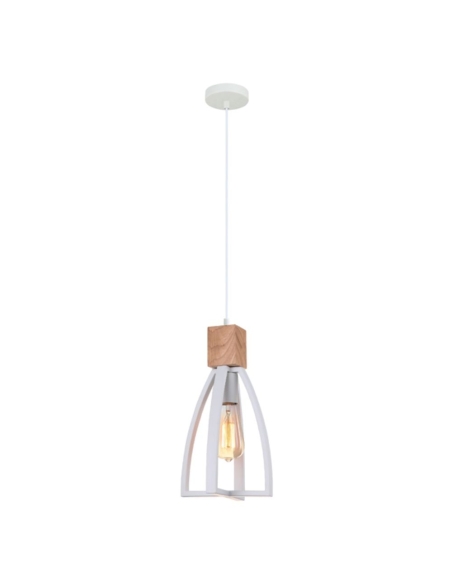 FARO2 - FARO Wood Convex Cone Pendant Lights - White
