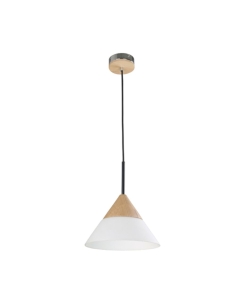 FINN2 - FINN Scandinavian Blonde Wood & Opal Glass Wide FINN2