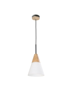 FINN3 - FINN Scandinavian Blonde Wood & Opal Glass Medium FINN3