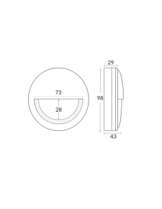 STE15 - STE Exterior LED Surface Mounted Eyelid Step Lights STE15 2