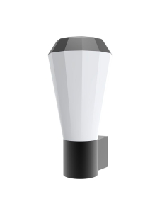 LED 13W Wall Light Dark Grey / Warm White Tapered 3000K  - GEB1
