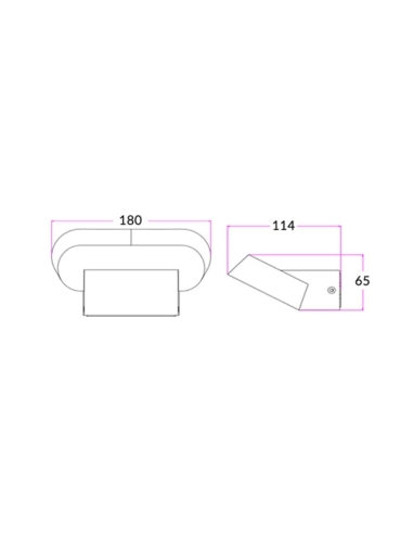 GLANS01 - GLANS Surface Mounted Exterior LED Wall GLANS01