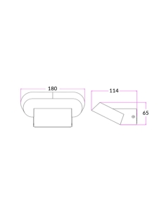 Glans 7W LED Wall Light White / Warm White 3000 K - GLANS02GLANS02 2