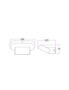 Glans 13W LED Wall Light White / Warm White 3000K - GLANS04GLANS04 2
