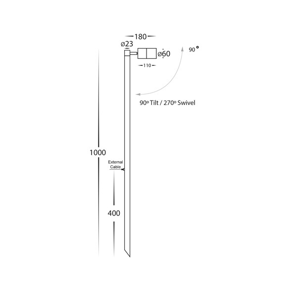 HV1403T-BR - Tivah Solid Brass TRI Colour Single HV1403T-BR