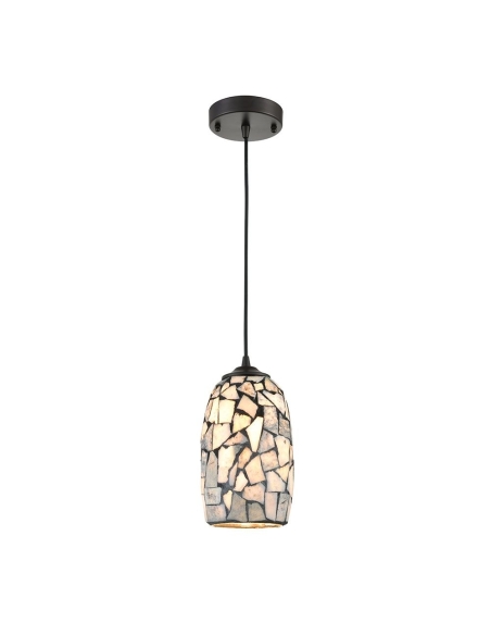 GLAZE10 - GLAZE Stone Mosaic Hand Blown Glass Pendant Lights