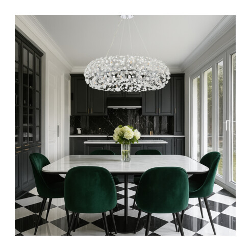 LERIDA PE24-CH - 24 Light Pendant - ChromeLERIDA PE24-CH