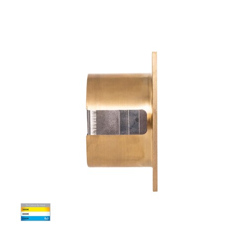HV3216T-BR-12V - Mini Reces Brass Square TRI HV3216T-BR-12V