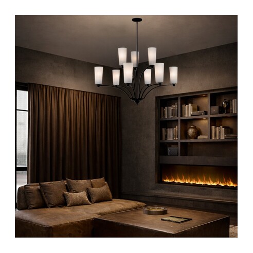 BREVAN PE9-AGMB - 9 Light Pendant - Antique GoldBREVAN PE9-AGMB