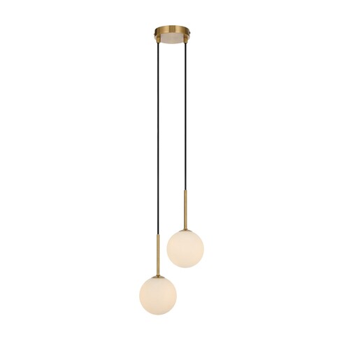 GASTON PE2-AGCLP - 2 Light Pendant Antique Gold - GASTON PE2-AGCLP