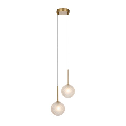 GASTON PE2-AGCLP - 2 Light Pendant Antique Gold - GASTON PE2-AGCLP