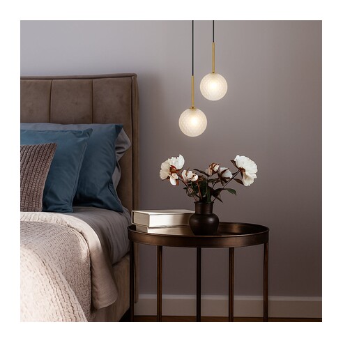 GASTON PE2-AGCLP - 2 Light Pendant Antique Gold - GASTON PE2-AGCLP