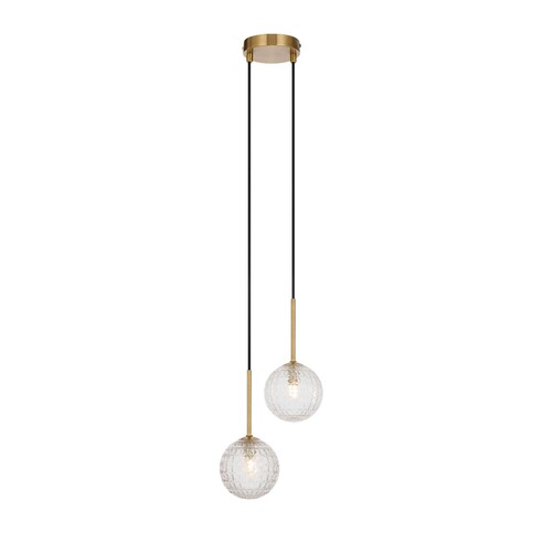 GASTON PE2-AGCLP - 2 Light Pendant Antique Gold - GASTON PE2-AGCLP