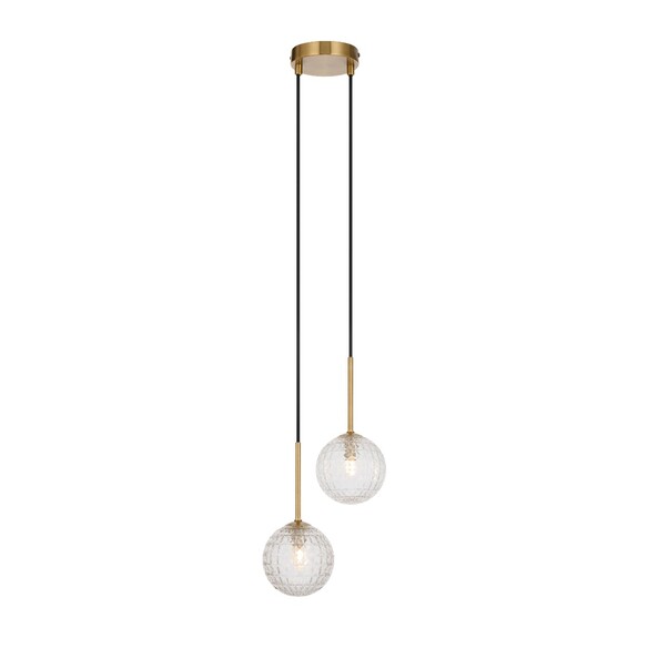 GASTON PE2-AGCLP - 2 Light Pendant Antique Gold - GASTON PE2-AGCLP