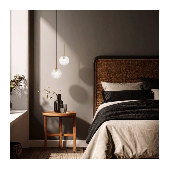 GASTON PE2-AGCLP - 2 Light Pendant Antique Gold - GASTON PE2-AGCLP