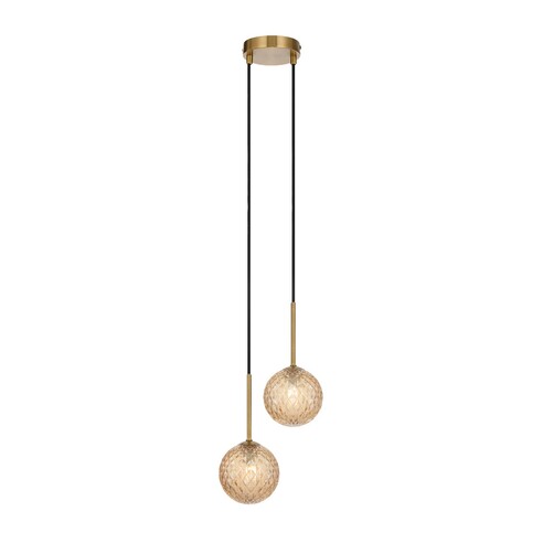GASTON PE2-AGCLP - 2 Light Pendant Antique Gold - GASTON PE2-AGCLP