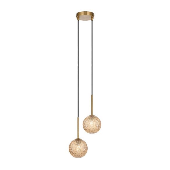 GASTON PE2-AGCLP - 2 Light Pendant Antique Gold - GASTON PE2-AGCLP