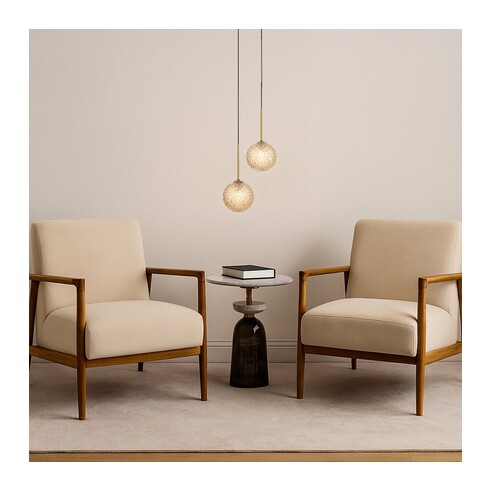 GASTON PE2-AGCLP - 2 Light Pendant Antique Gold - GASTON PE2-AGCLP