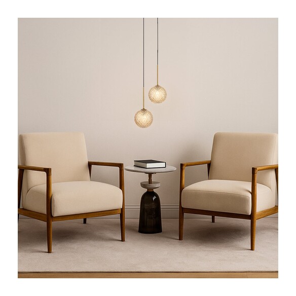 GASTON PE2-AGCLP - 2 Light Pendant Antique Gold - GASTON PE2-AGCLP