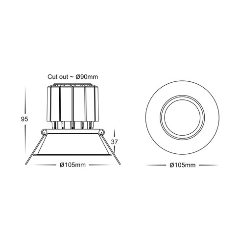 HV5514CCT-AB - Prime Antique Brass Fixed Deep CCT HV5514CCT-AB