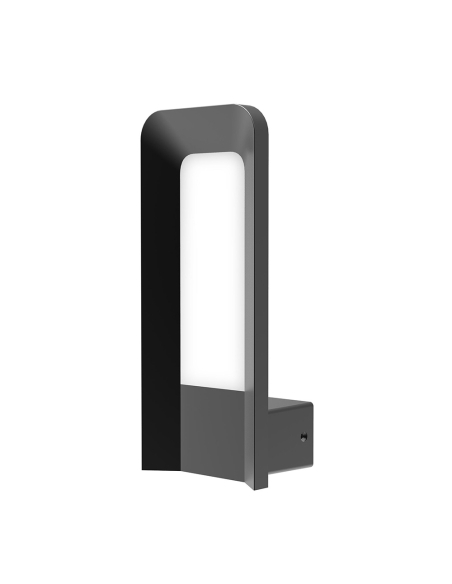 HATHOR1 - HATHOR Exterior LED Dark Grey Rectangular Surface Mounted Wall Light IP54