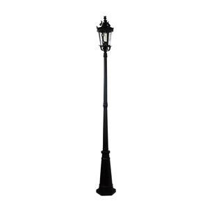 OL7386BK - ALBION Black IP44 E27 221cm Traditional Post OL7386BK