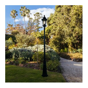 OL7386BK - ALBION Black IP44 E27 221cm Traditional Post OL7386BK 2