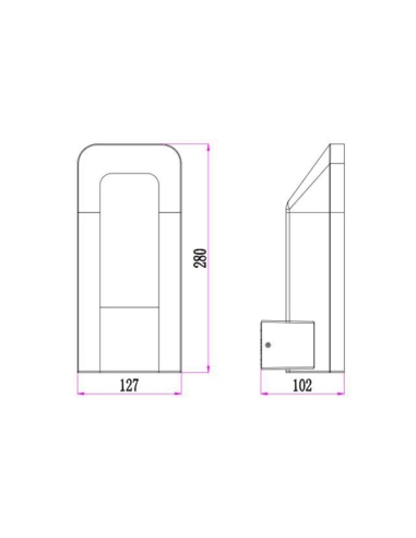 HATHOR1 - HATHOR Exterior LED Dark Grey HATHOR1