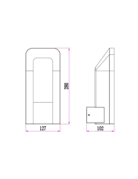HATHOR1 - HATHOR Exterior LED Dark Grey HATHOR1