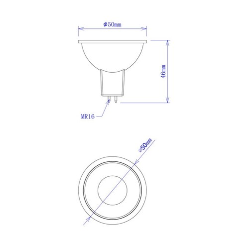 MR16B01A - MR16 LED Coloured Globes (5W)MR16B01A