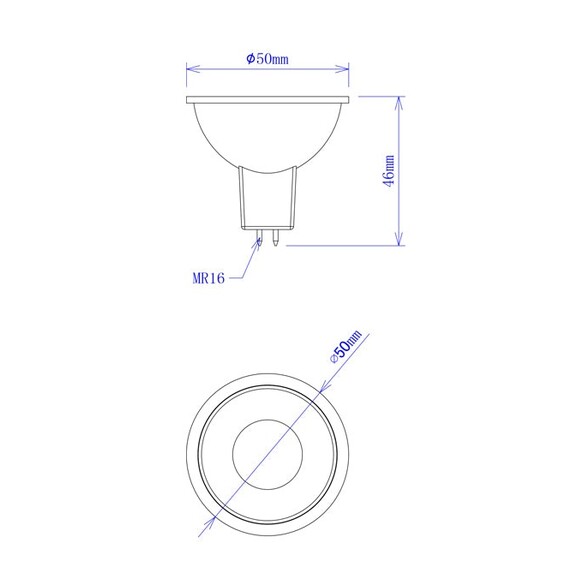 MR16B01A - MR16 LED Coloured Globes (5W)MR16B01A