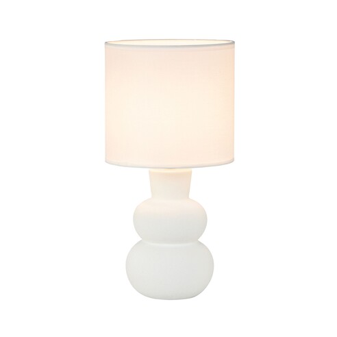 OL90163WH - HOLLA.35 White Curvy Ceramic Table OL90163WH